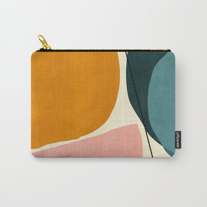 shapes geometric minimal painting abstract Carry-All Pouch