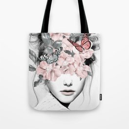 WOMAN WITH FLOWERS 10 Tote Bag