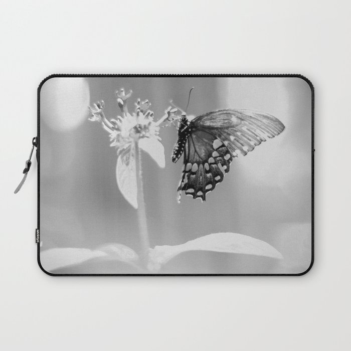 Butterfly B&W Laptop Sleeve