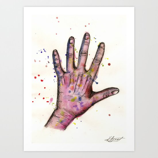 Hand Art Print