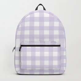 Lilac gingham pattern Backpack