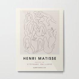 Exhibition poster-Henri Matisse-Illustrations for Stephane Mallarme. Metal Print