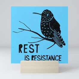 Rest Is Resistance Mini Art Print