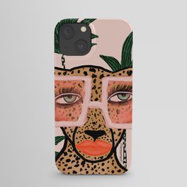 Tropical Glam Cat iPhone Case