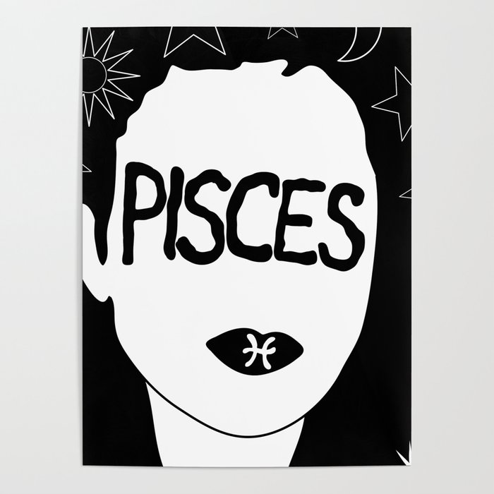 Pisces Kiss Poster by Kimchi Muschi Society6