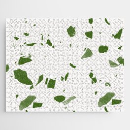 Green Mid Century Terrazzo Jigsaw Puzzle