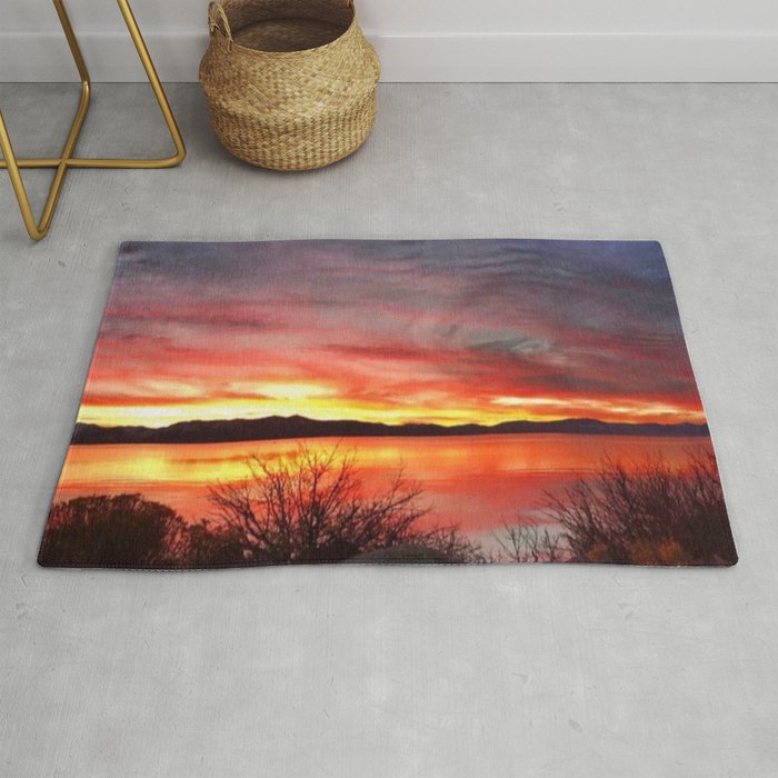 South Lake Tahoe Sunset Rug By Tlea8094 Society6