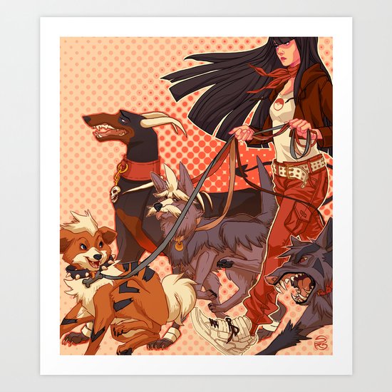 PokeDogs Art Print