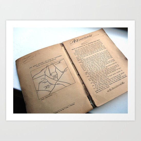 Message In A Book 5 Art Print