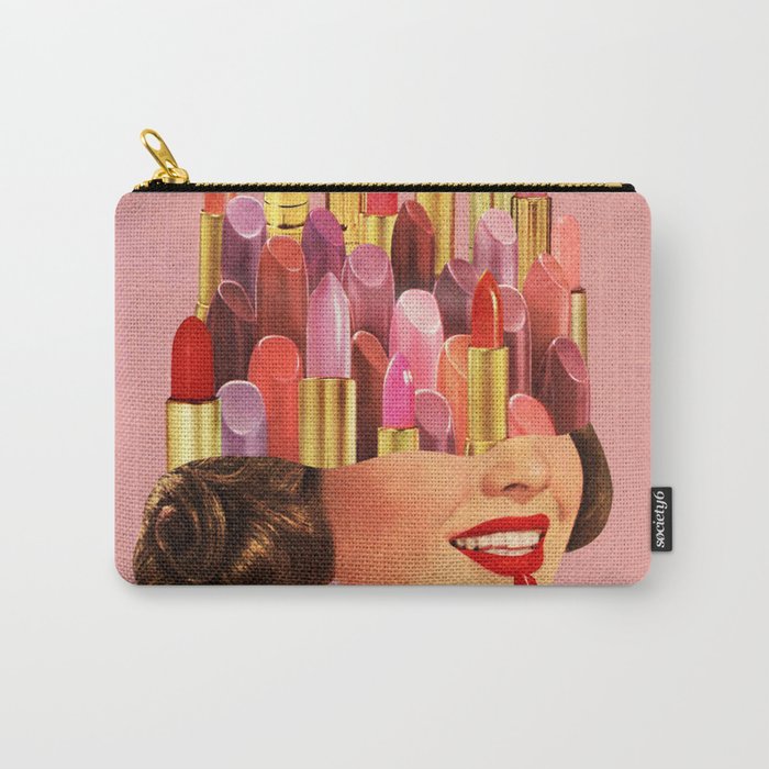 Lipstick (Pink) Carry-All Pouch