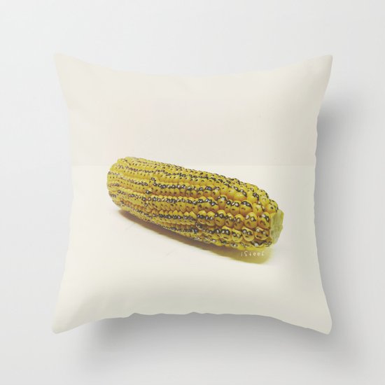 The Horrible Truth About Corn! Throw Pillow