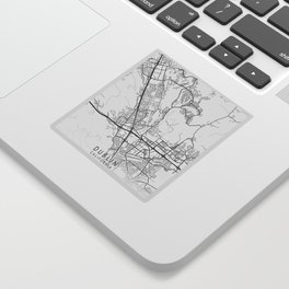 Dublin California city map Sticker