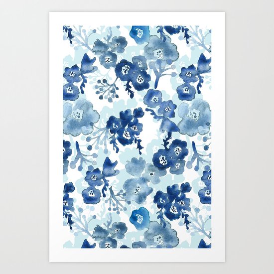 Blooms of Ink Art Print