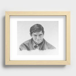 Norman Bates Portrait Recessed Framed Print