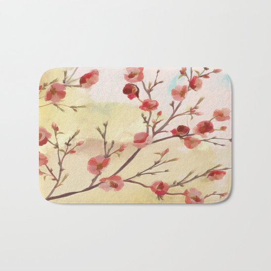 Cherry Blossom - Variation 2 Bath Mat