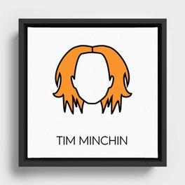 No Face Minchin - Tim Minchin Framed Canvas