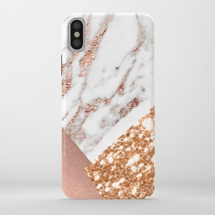 layers of rose gold iphone case