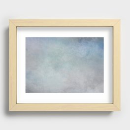 Blue Grey Recessed Framed Print
