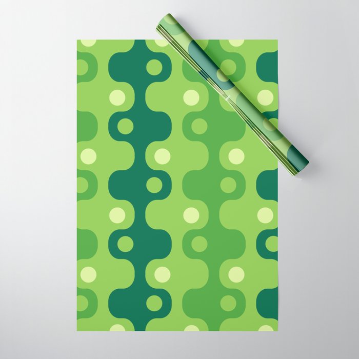 Retro Mid Century Modern Space Age Pattern 849 Wrapping Paper