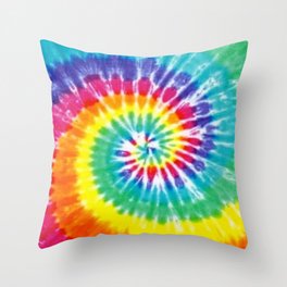 A Tie Dye Design Throw Pillow