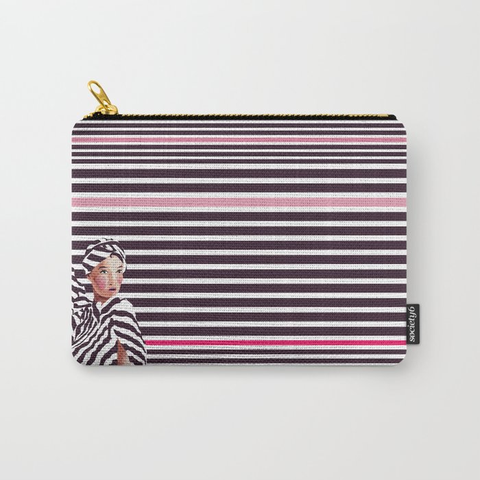 Stripes & Beauty Carry-All Pouch