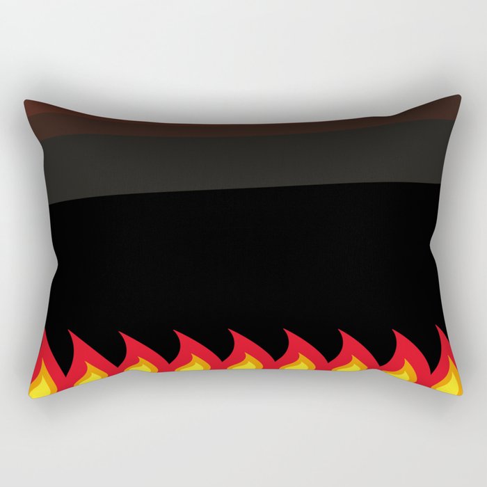 Element - FIRE - plain and simple Rectangular Pillow