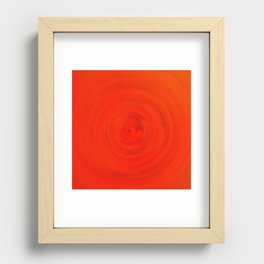 Red Circle Recessed Framed Print