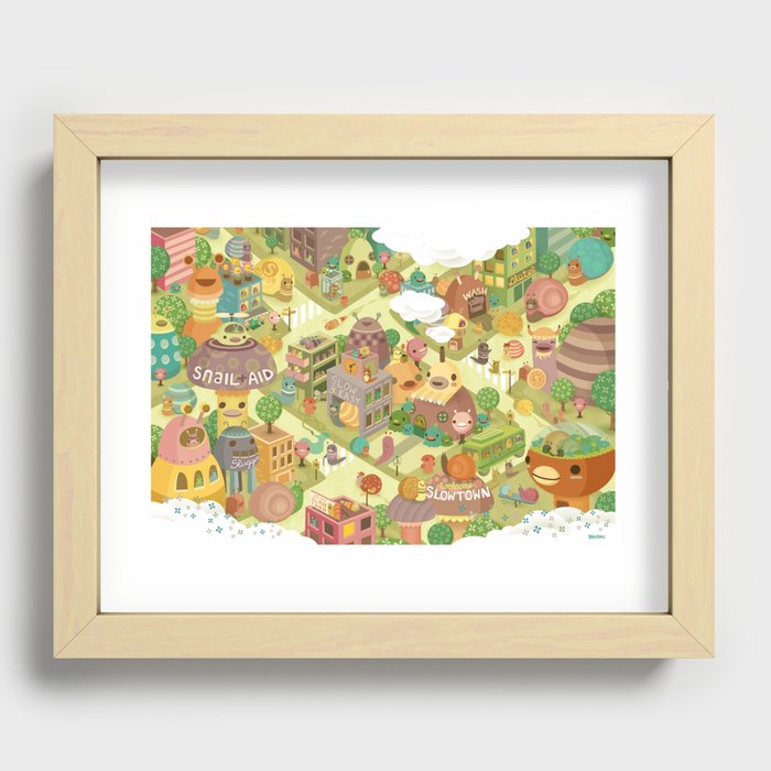 Slowtown Recessed Framed Print
