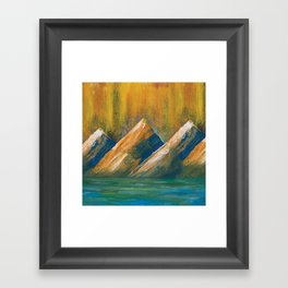 The magic mountain Framed Art Print