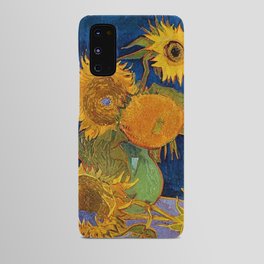 Six Sunflowers in Vase still life portrait painting by Vincent van Gogh Android Case
