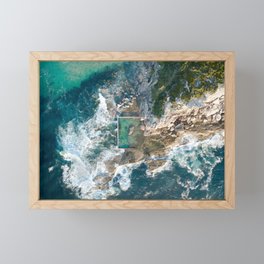 North Curl Curl Rockpool Framed Mini Art Print