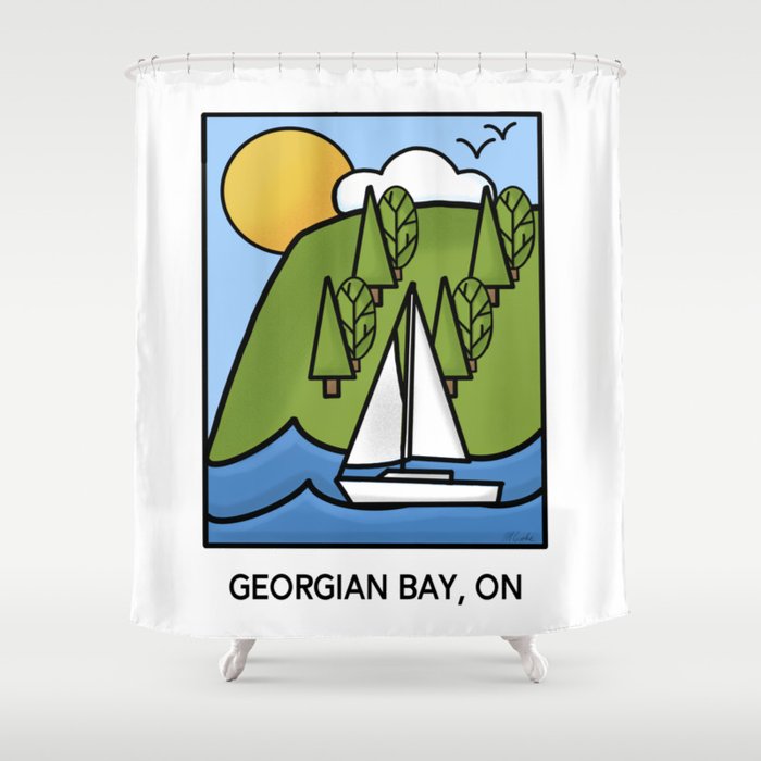 Georgian Bay, ON Shower Curtain