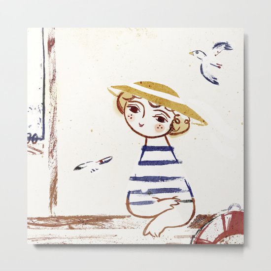 Sailor Girl Metal Print By Maikevenhofen Society6