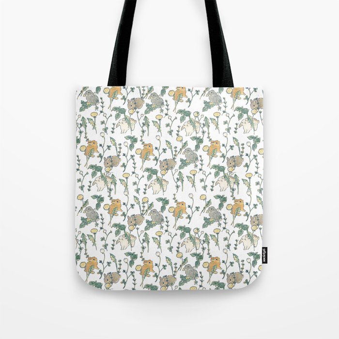 Spring Garden -white Tote Bag