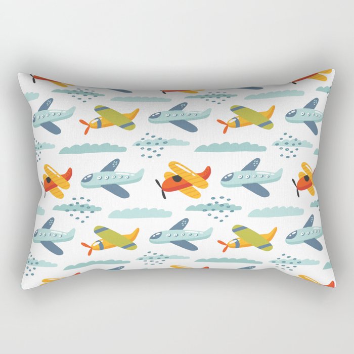 Airplanes pattern Rectangular Pillow