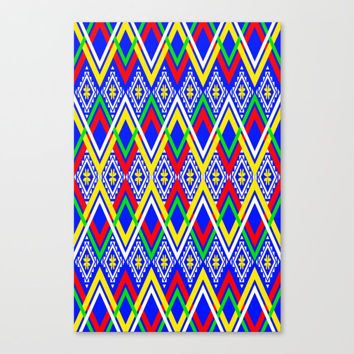Colorful Ethnic Pattern Canvas Print
