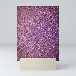 Purple Glitter Mini Art Print
