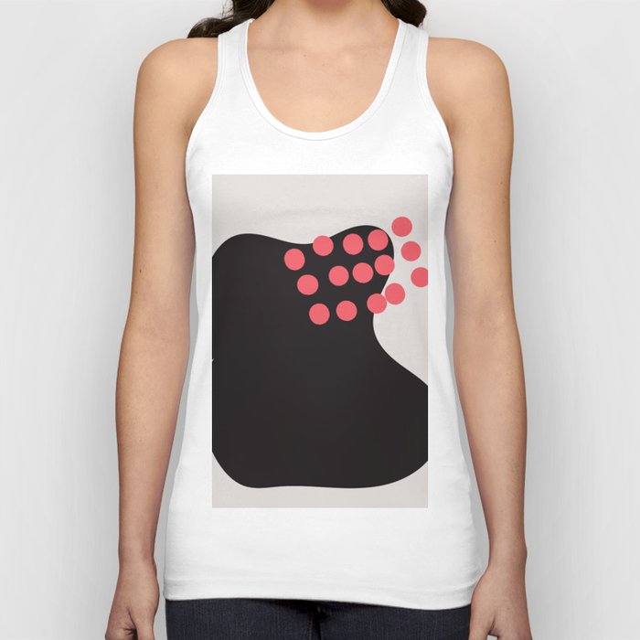 10  Abstract Shapes 220308 Digital Blob Organic Valourine Design  Tank Top