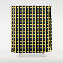 Navy Blue And Yellow Buffalo Plaid,Navy Blue And Yellow Buffalo Check,Navy Blue And Yellow Gingham Check,Navy Blue And Yellow Tartan, Shower Curtain