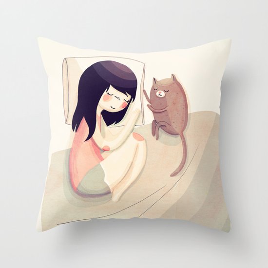 Best Friends Throw Pillow