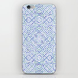 Blue lines iPhone Skin
