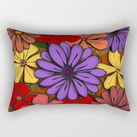 Flower Power! Rectangular Pillow