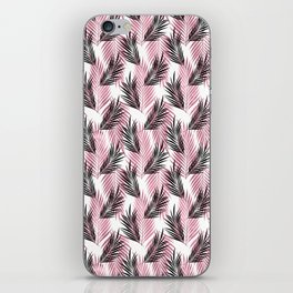 Pretty Girly Palm Leaves Pattern iPhone Skin
