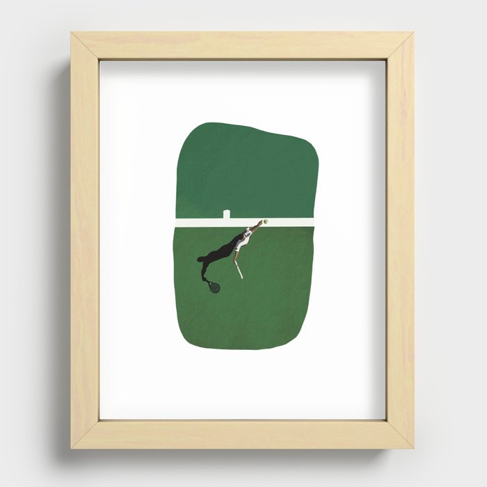 Tennis Recessed Framed Print