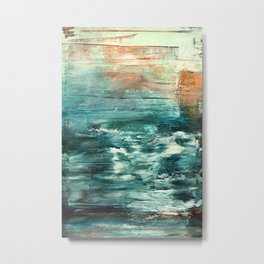 It's Alright with Me Metal Print | Pacific, Coastal, Ocean, Marine, Impressionist, Painting, Beach, Water, Abstract, Atlantic 