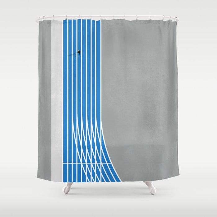 Finish Line Sprinter  Shower Curtain