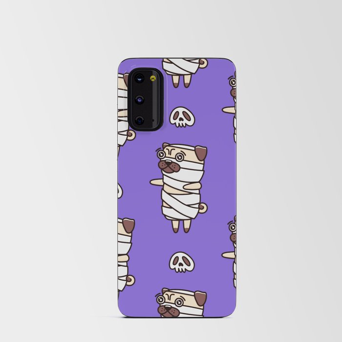 Halloween Pattern Dog Pug Mummy Costume Android Card Case