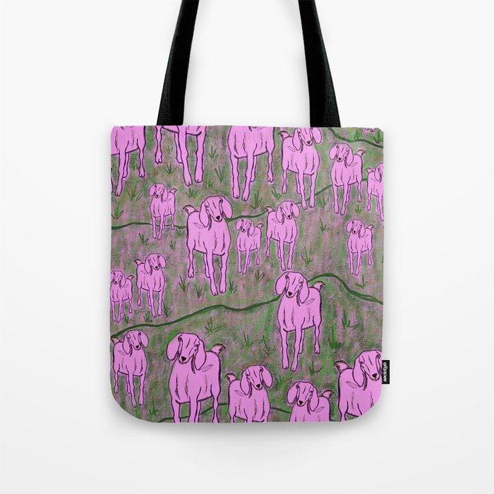Pink Frolic Tote Bag