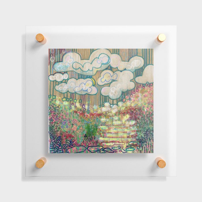 Cloudy with a Chance of Spiders Floating Acrylic Print