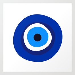 evil eye symbol Art Print